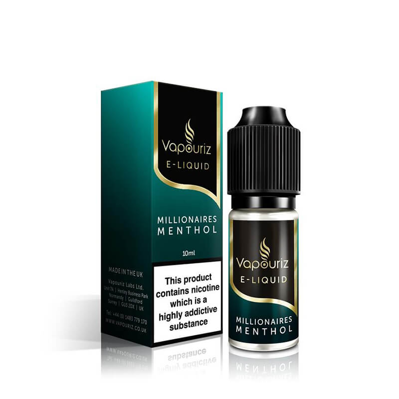 Just Vape Wholesale Premium Millionaires Menthol E-Liquid 10ml